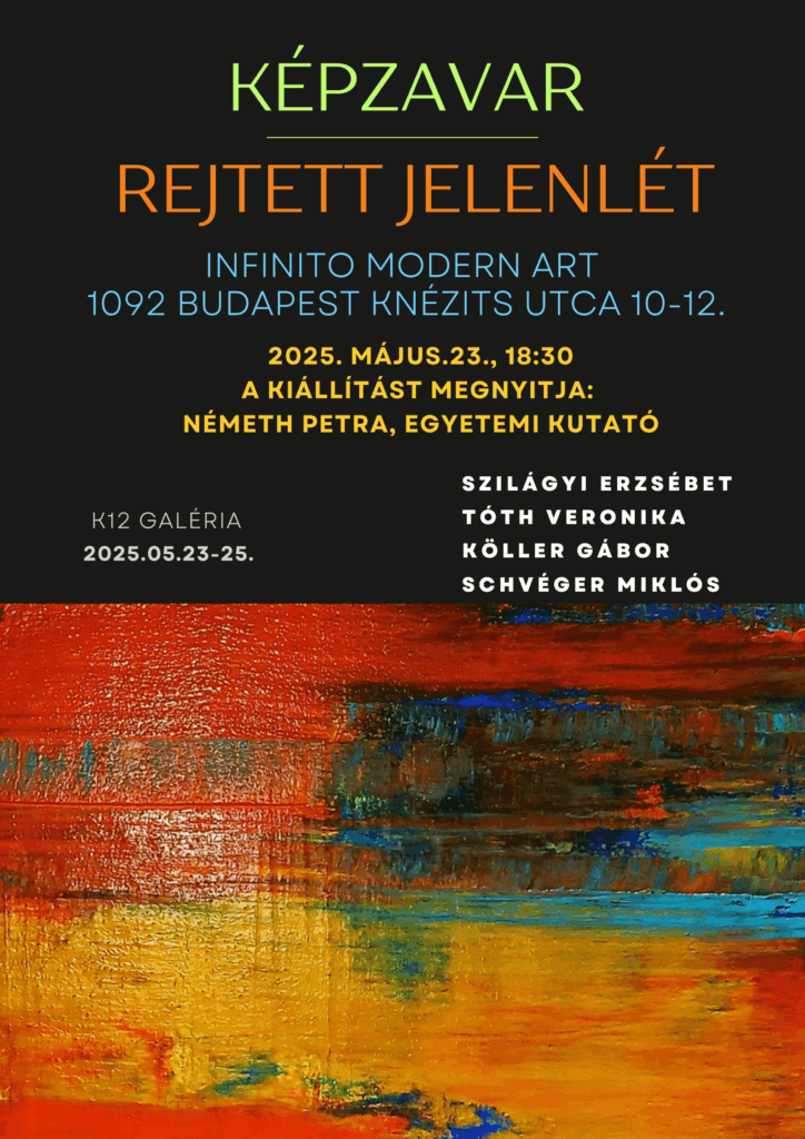 Képzavar kiállítás plakátja
